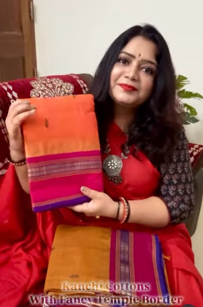 semi kanchipuram saree online | zari border & traditional designs | latest collection