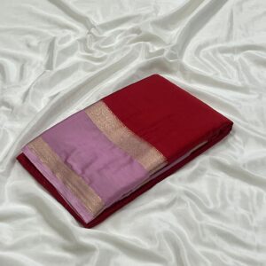 Semi Mysore Silk Saree Online | Pure Look, Lightweight & Bentex Zari Border